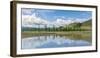 Water pond and fir trees in White Lake National Park, Tariat district, North Hangay province, Mongo-Francesco Vaninetti-Framed Photographic Print