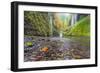 Water Pours from the Walls of Eagle Creek Canyon after a Recent Rainstorm, in Oregon-Ben Coffman-Framed Photographic Print