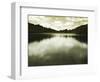 Water Reflecting Bordering Trees and Sky-Jan Lakey-Framed Photographic Print