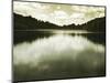 Water Reflecting Bordering Trees and Sky-Jan Lakey-Mounted Photographic Print