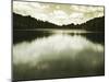 Water Reflecting Bordering Trees and Sky-Jan Lakey-Mounted Photographic Print