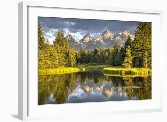 Water Reflection of the Teton Range-Richard Maschmeyer-Framed Photographic Print