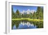 Water Reflection of the Teton Range-Richard Maschmeyer-Framed Photographic Print