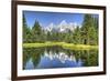 Water Reflection of the Teton Range-Richard Maschmeyer-Framed Photographic Print