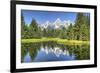 Water Reflection of the Teton Range-Richard Maschmeyer-Framed Photographic Print