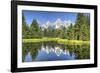 Water Reflection of the Teton Range-Richard Maschmeyer-Framed Photographic Print