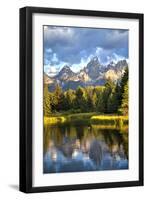 Water Reflection of the Teton Range-Richard Maschmeyer-Framed Photographic Print