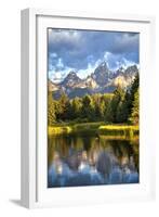 Water Reflection of the Teton Range-Richard Maschmeyer-Framed Photographic Print