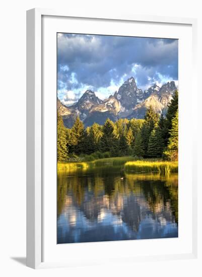 Water Reflection of the Teton Range-Richard Maschmeyer-Framed Photographic Print