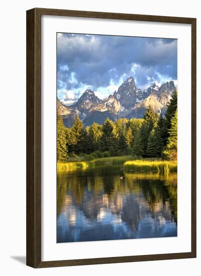 Water Reflection of the Teton Range-Richard Maschmeyer-Framed Photographic Print