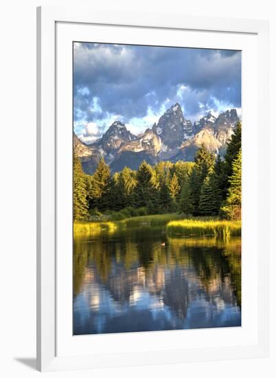 Water Reflection of the Teton Range-Richard Maschmeyer-Framed Photographic Print