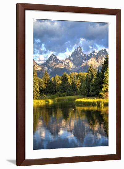 Water Reflection of the Teton Range-Richard Maschmeyer-Framed Photographic Print