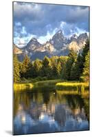 Water Reflection of the Teton Range-Richard Maschmeyer-Mounted Photographic Print