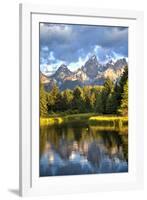 Water Reflection of the Teton Range-Richard Maschmeyer-Framed Photographic Print