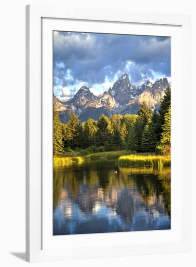 Water Reflection of the Teton Range-Richard Maschmeyer-Framed Photographic Print