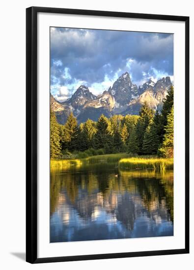 Water Reflection of the Teton Range-Richard Maschmeyer-Framed Photographic Print