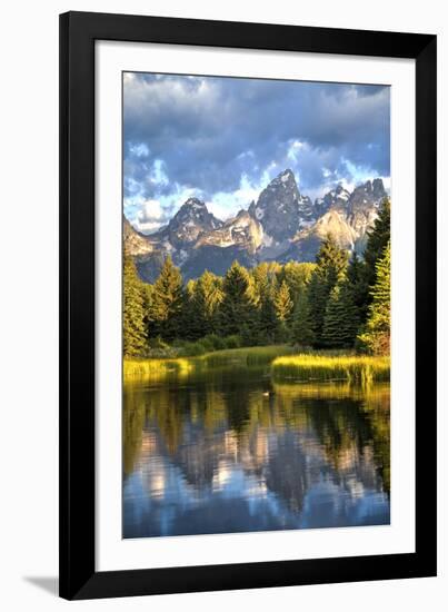 Water Reflection of the Teton Range-Richard Maschmeyer-Framed Photographic Print