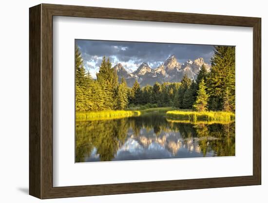 Water Reflection of the Teton Range-Richard Maschmeyer-Framed Photographic Print