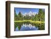 Water Reflection of the Teton Range-Richard Maschmeyer-Framed Premium Photographic Print