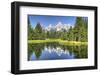 Water Reflection of the Teton Range-Richard Maschmeyer-Framed Premium Photographic Print