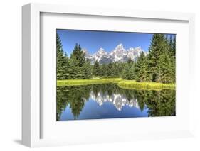 Water Reflection of the Teton Range-Richard Maschmeyer-Framed Photographic Print