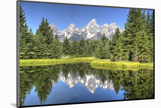 Water Reflection of the Teton Range-Richard Maschmeyer-Mounted Photographic Print