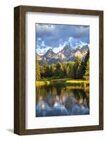 Water Reflection of the Teton Range-Richard Maschmeyer-Framed Photographic Print