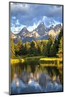 Water Reflection of the Teton Range-Richard Maschmeyer-Mounted Photographic Print