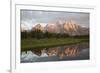 Water Reflections of the Teton Range-Richard Maschmeyer-Framed Photographic Print