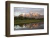 Water Reflections of the Teton Range-Richard Maschmeyer-Framed Premium Photographic Print