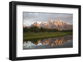 Water Reflections of the Teton Range-Richard Maschmeyer-Framed Premium Photographic Print