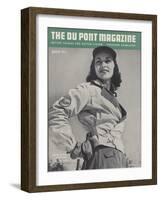 Water-Repellent Garments, Front Cover of 'The Du Pont Magazine', March 1941-null-Framed Giclee Print