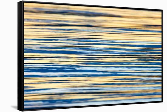 Water Ripples at Sunset, Inle Lake, Shan State, Myanmar-Keren Su-Framed Stretched Canvas