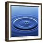 Water Ripples from Droplet-Roy Rainford-Framed Photographic Print