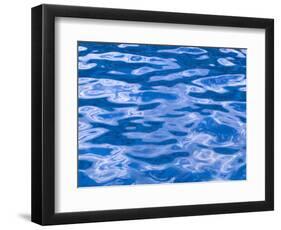 Water Ripples in Swimming Pool, Grande Terre, Guadaloupe, Caribbean-Walter Bibikow-Framed Photographic Print