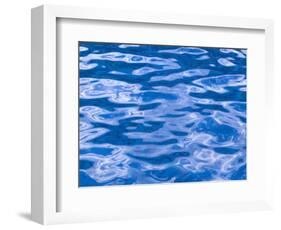 Water Ripples in Swimming Pool, Grande Terre, Guadaloupe, Caribbean-Walter Bibikow-Framed Photographic Print