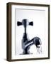 Water Running From a Tap-Tek Image-Framed Photographic Print