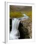 Water Running from Glacier and Waterfall, Iceland-Tom Norring-Framed Photographic Print