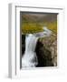 Water Running from Glacier and Waterfall, Iceland-Tom Norring-Framed Photographic Print