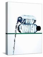 Water Running Out of a Plastic Bottle-Hermann Mock-Stretched Canvas