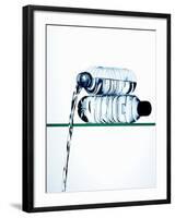 Water Running Out of a Plastic Bottle-Hermann Mock-Framed Photographic Print