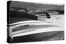 Water Running over the Mangla Dam-null-Stretched Canvas