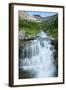 Water Rushing Down Alpine Stream, Logan Pass, Glacier National Park-Thomas Lazar-Framed Photographic Print