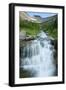 Water Rushing Down Alpine Stream, Logan Pass, Glacier National Park-Thomas Lazar-Framed Photographic Print