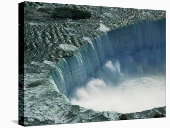 Water Rushing over Horseshoe Falls-Ron Watts-Stretched Canvas