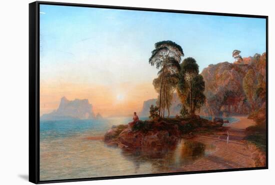 Water Scene, 1858-Thomas Danby-Framed Stretched Canvas