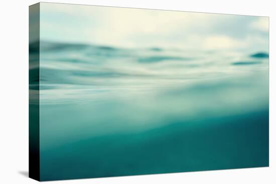 Water. Sea. Ocean, Wave close Up. Nature Background. Soft Focus. Image Toned and Noise Added.-khorzhevska-Stretched Canvas