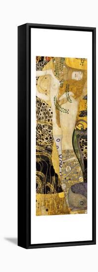 Water Serpents I-Gustav Klimt-Framed Stretched Canvas