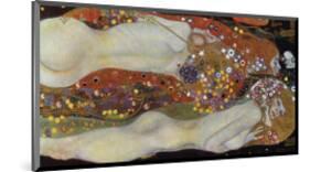 Water Serpents II, 1907-Gustav Klimt-Mounted Art Print