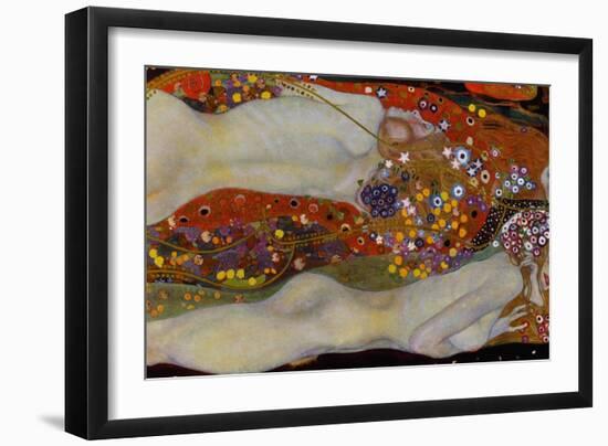 Water Serpents II, c.1907-Gustav Klimt-Framed Giclee Print